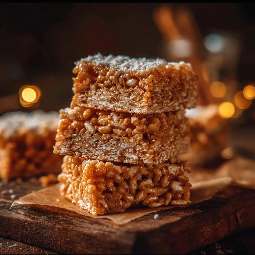 Gingerbread Rice Krispie Treats