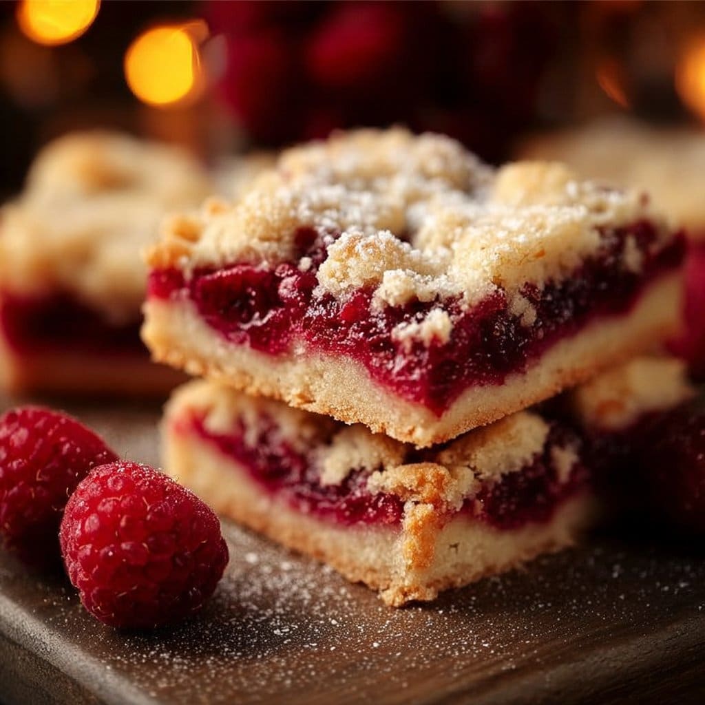 Raspberry Shortbread Bars