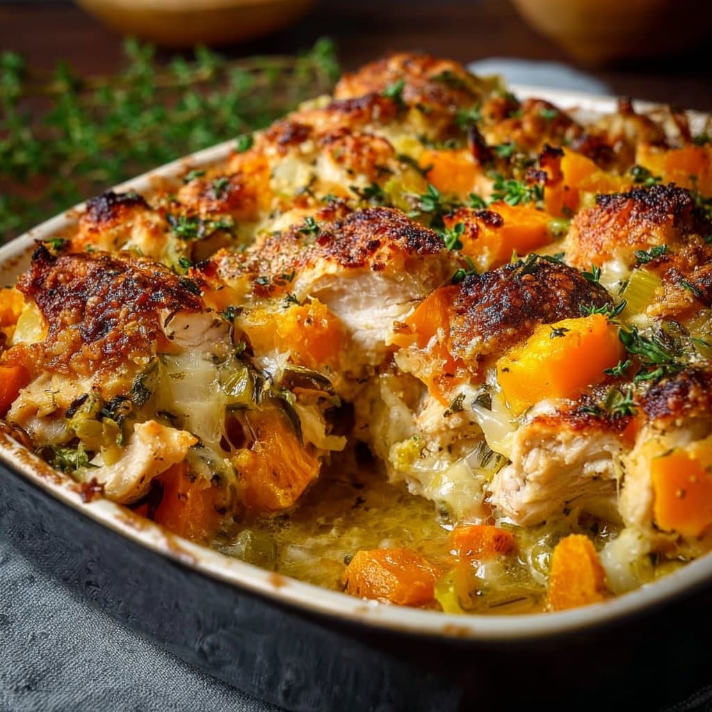 Chicken Leek and Butternut Squash Bake – The Ultimate One-Pan Dinner
