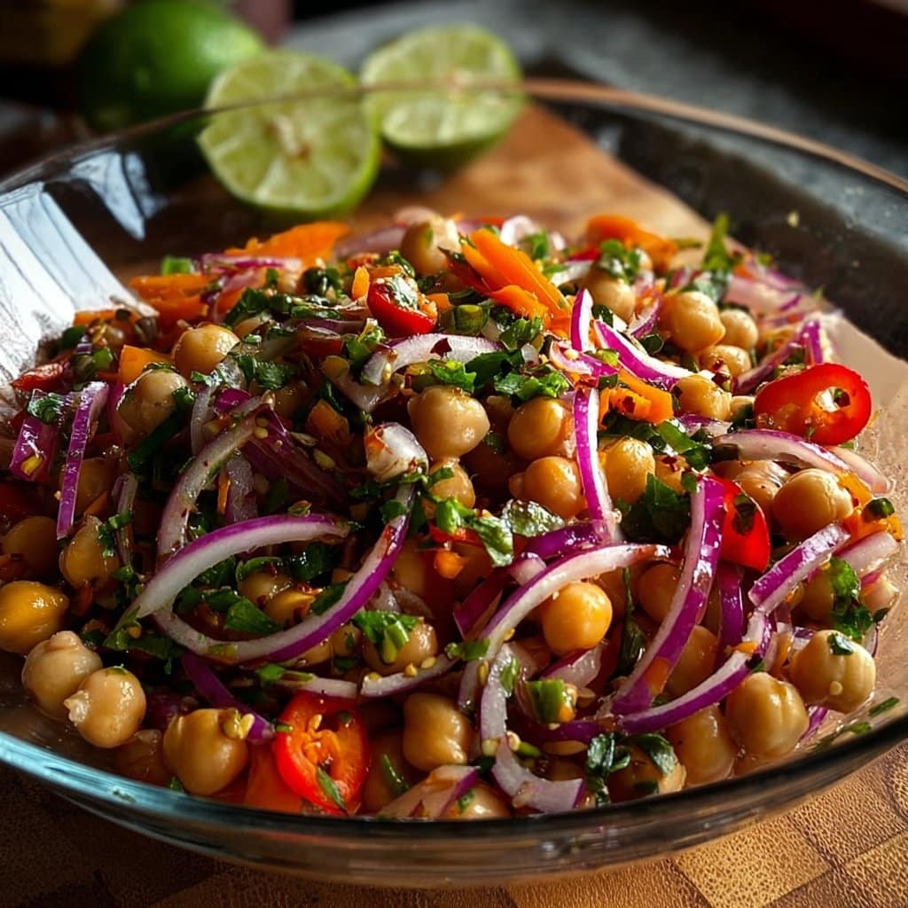Crunchy Thai Chickpea Salad Recipe That You'll Love!
