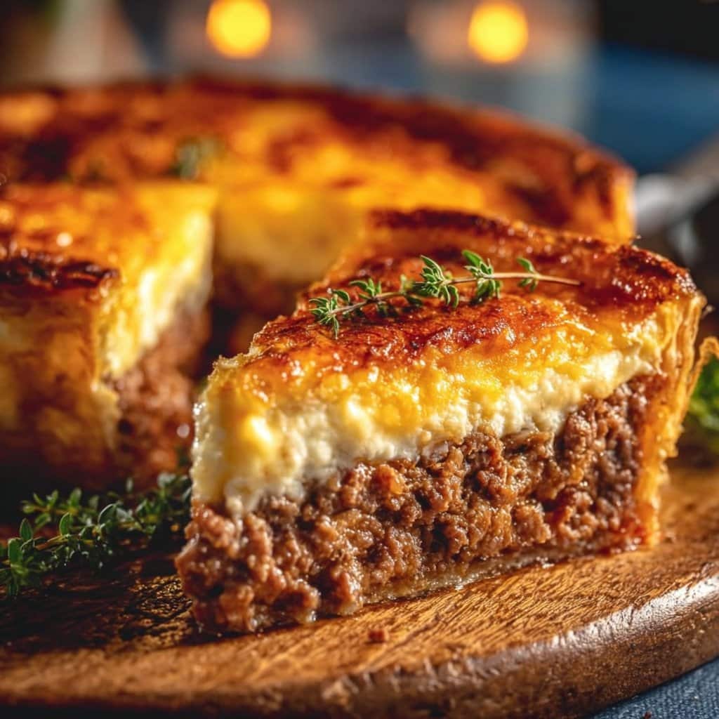 Cheesy Beef Pie
