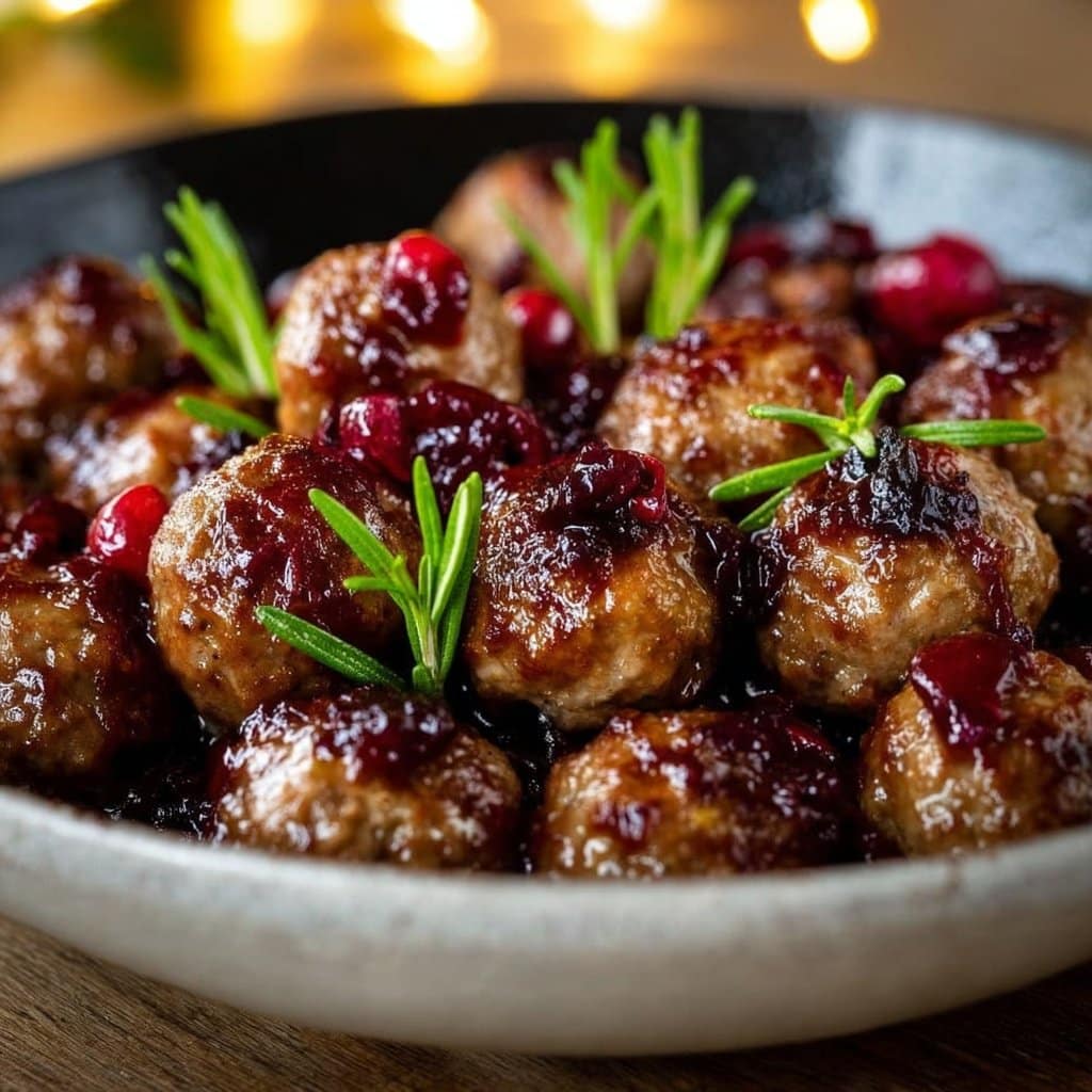 Christmas Cranberry Meatballs