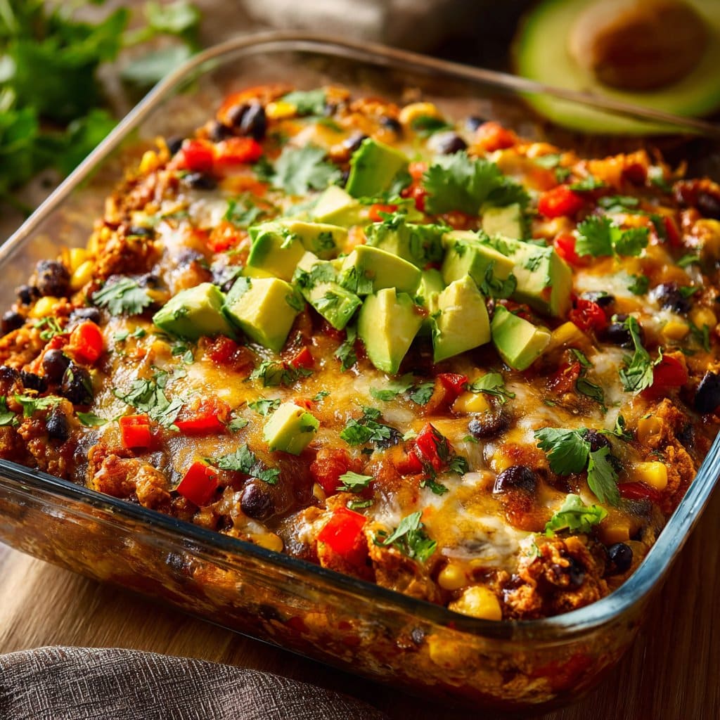 High-Protein Chicken Cottage Cheese Enchilada Bowls