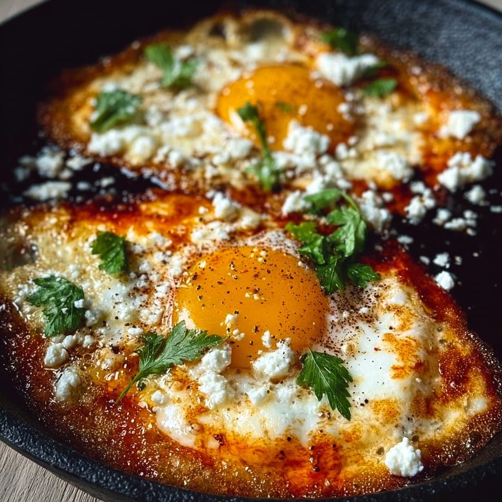 Crispy Feta Fried Eggs