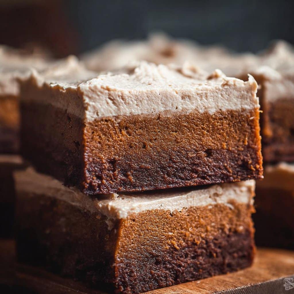 Brownies with Velvet Frosting