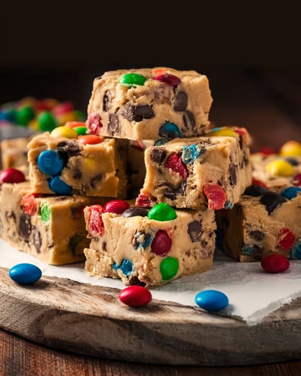 M&M Cookie Dough Fudge