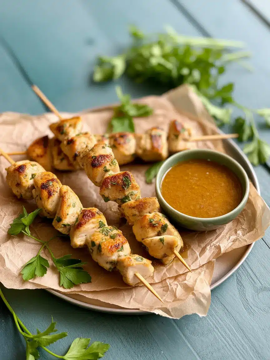 Savor These Grilled Cowboy Butter Chicken Skewers Today!