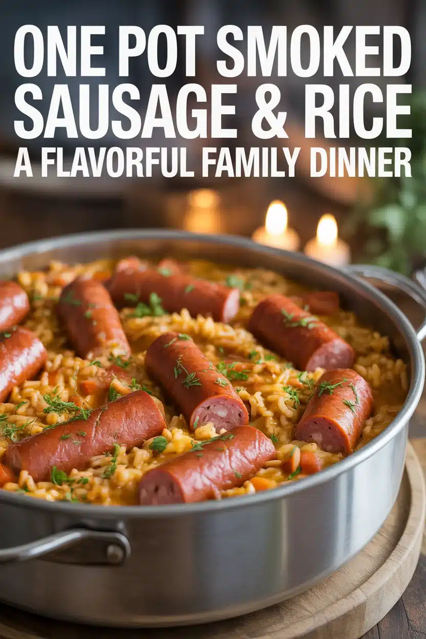 One Pot Smoked Sausage & Rice D