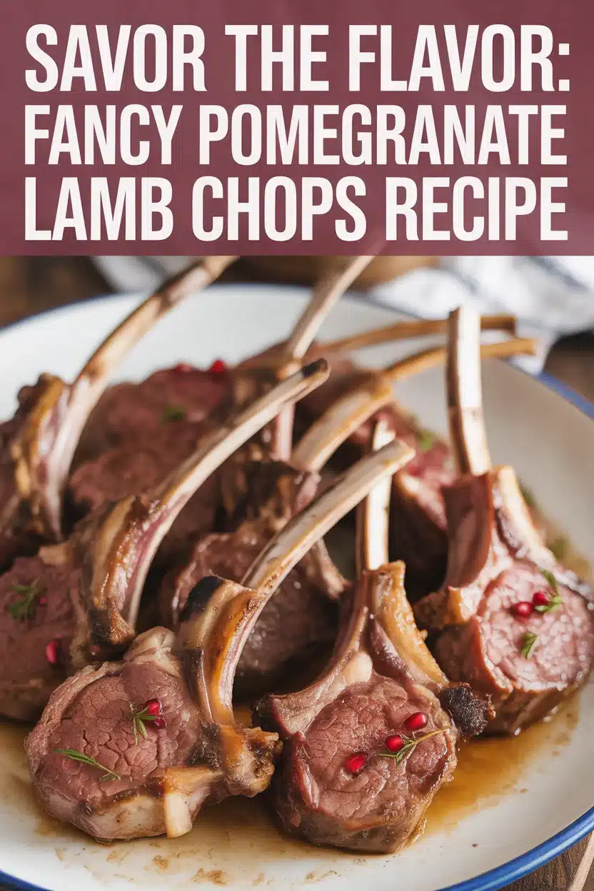 Fancy Pomegranate Lamb Chops