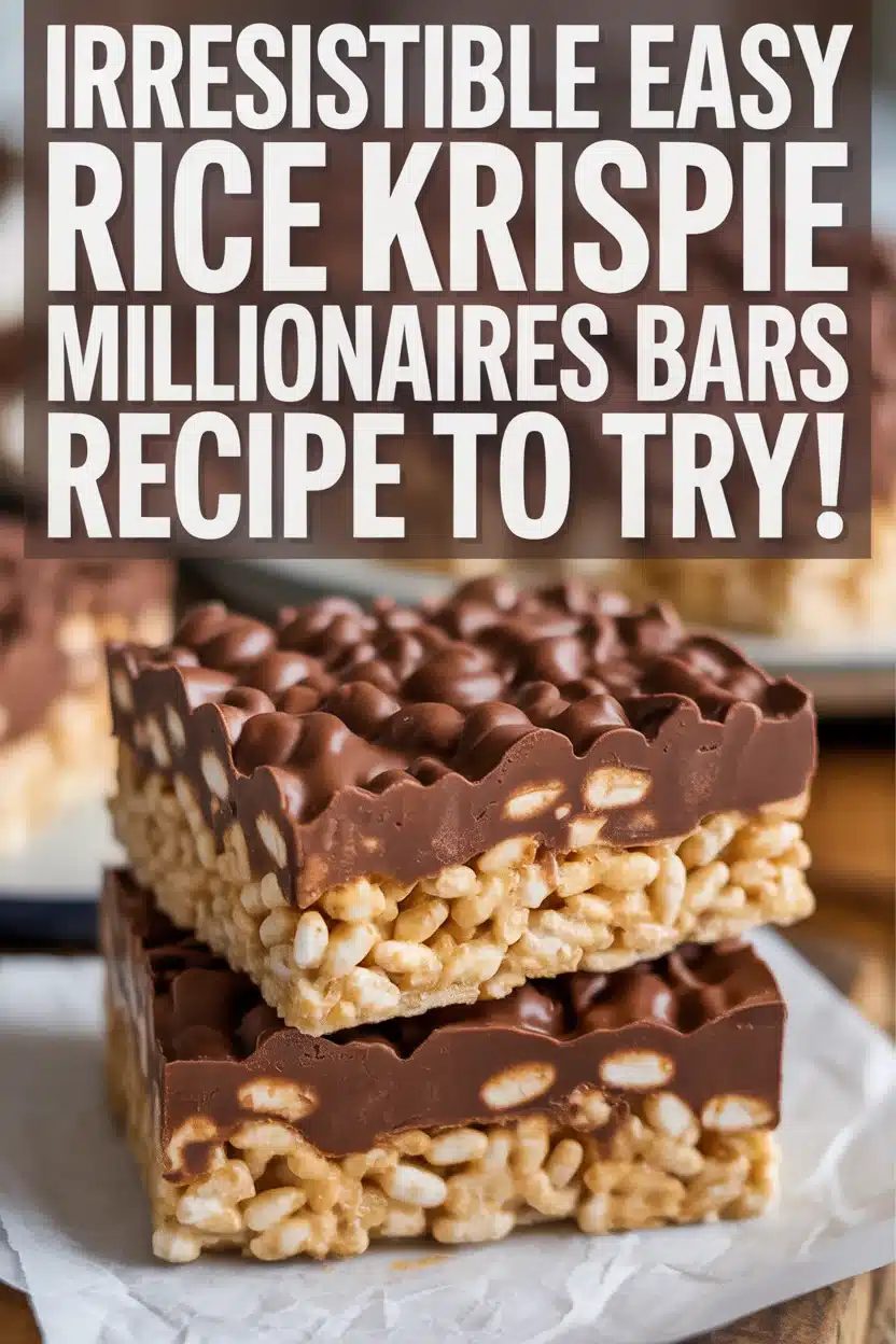 Irresistible Easy Rice Krispie Millionaires Bars Recipe to Try!