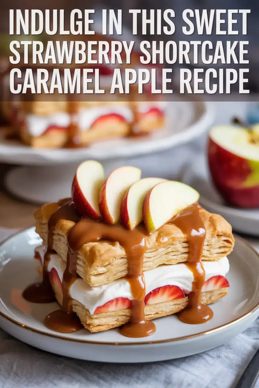 Strawberry Shortcake Caramel Apple Recipe