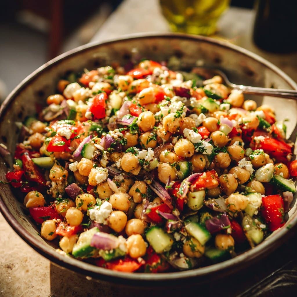 10-Minute Mediterranean Chickpea Salad