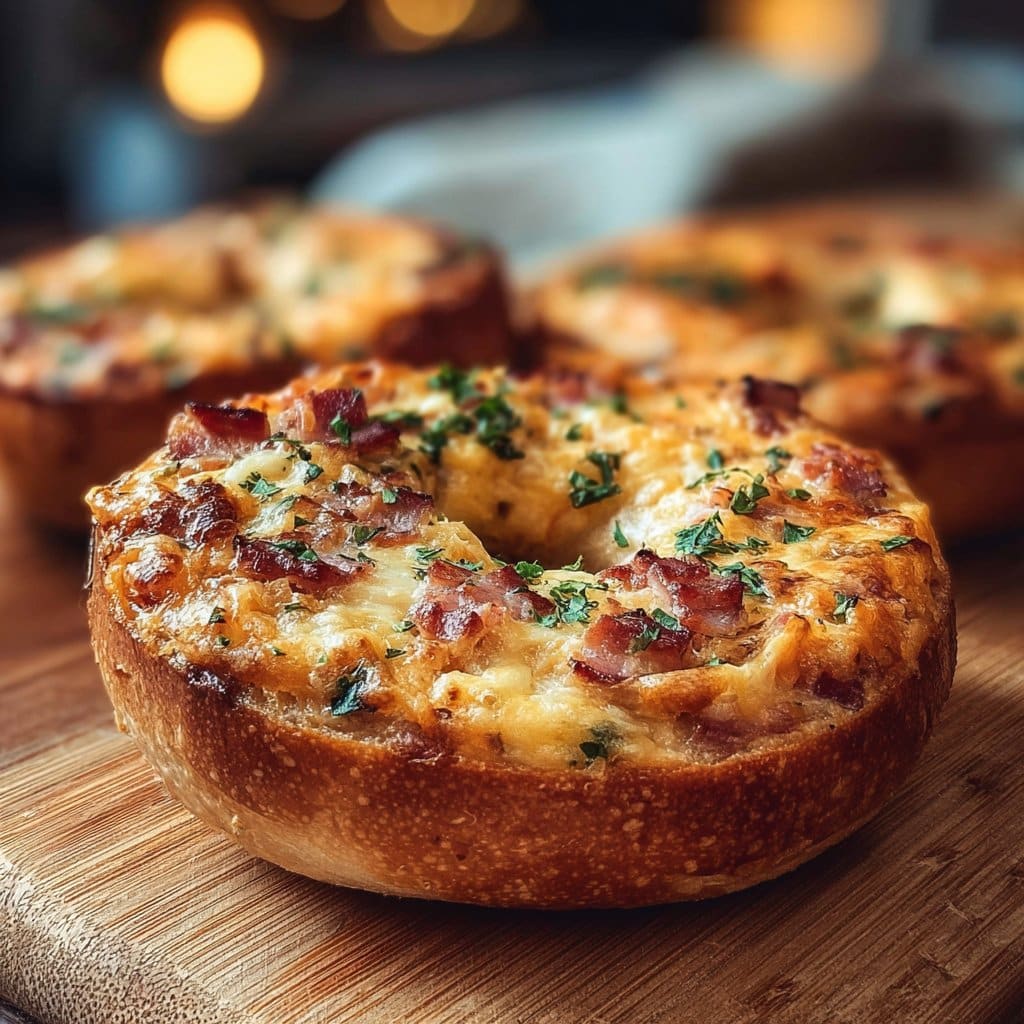 Quiche Stuffed Bagels