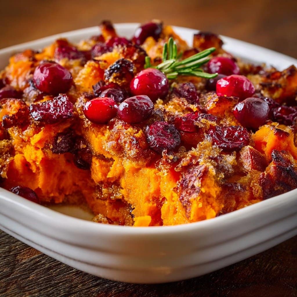 Cranberry Orange Sweet Potato Bake