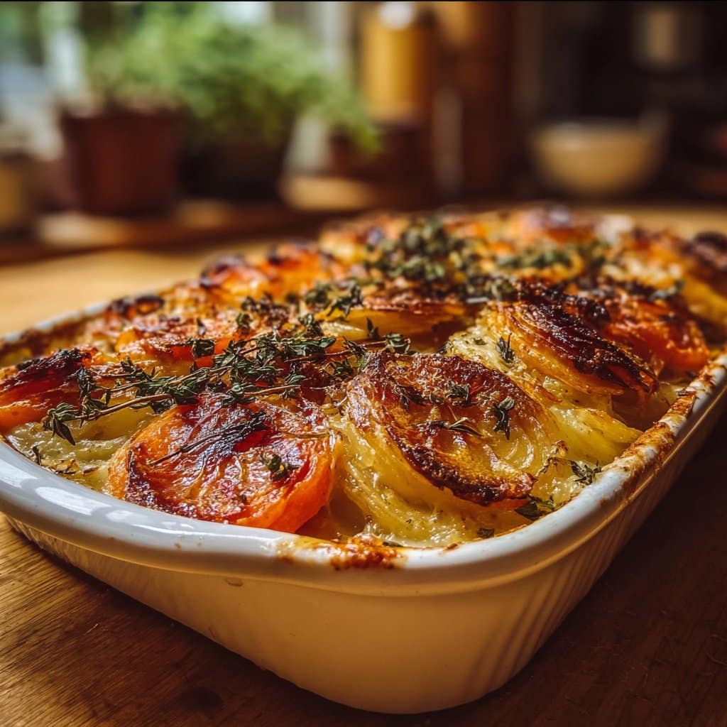 Roasted Root Vegetable Gratin