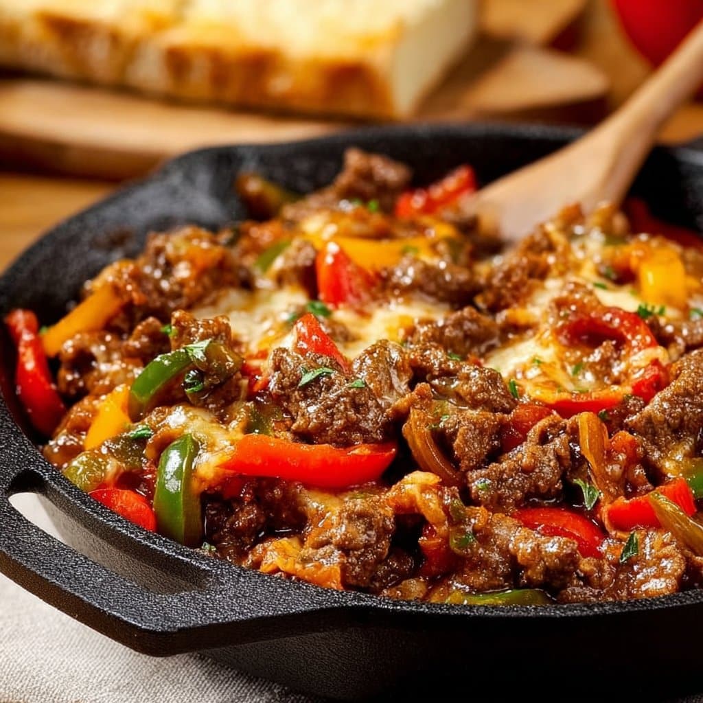 Hearty Skillet Beef and Peppers