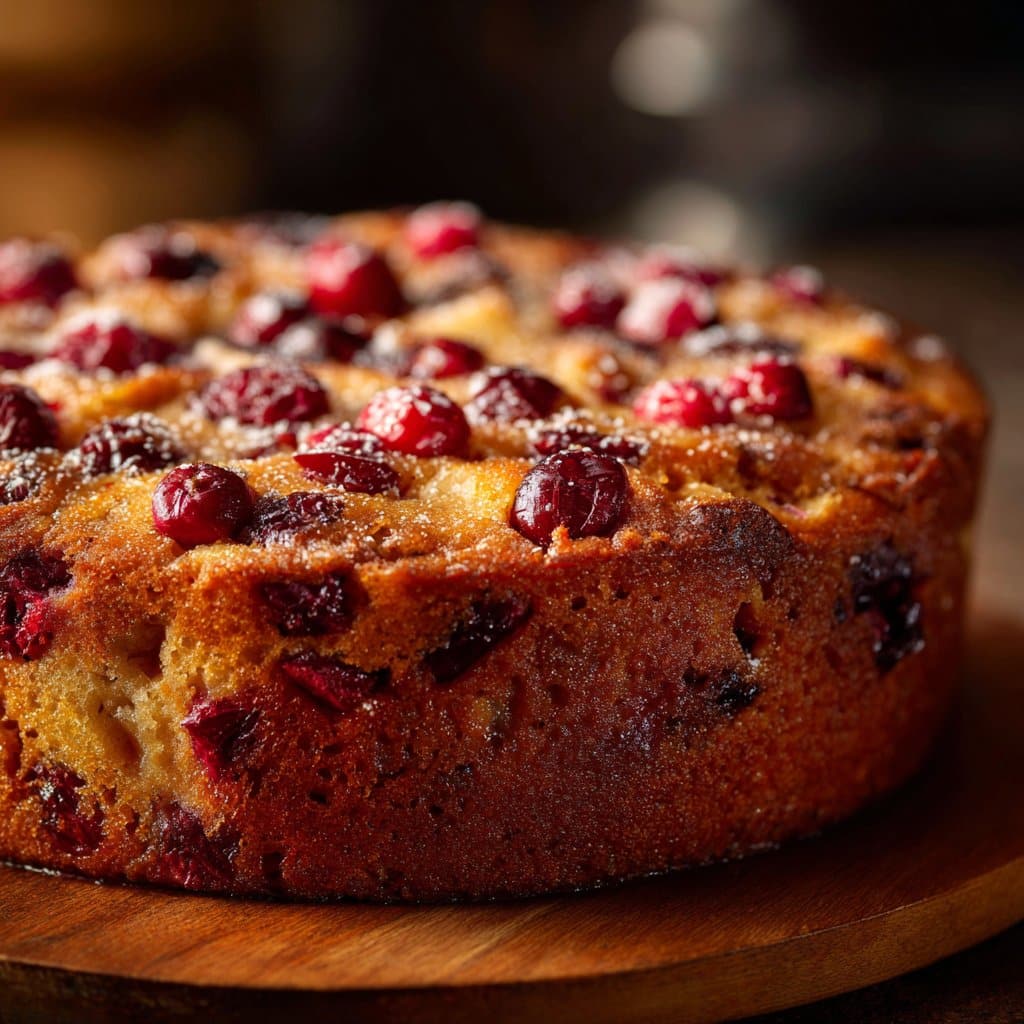 Spiced Apple Cranberry Cake