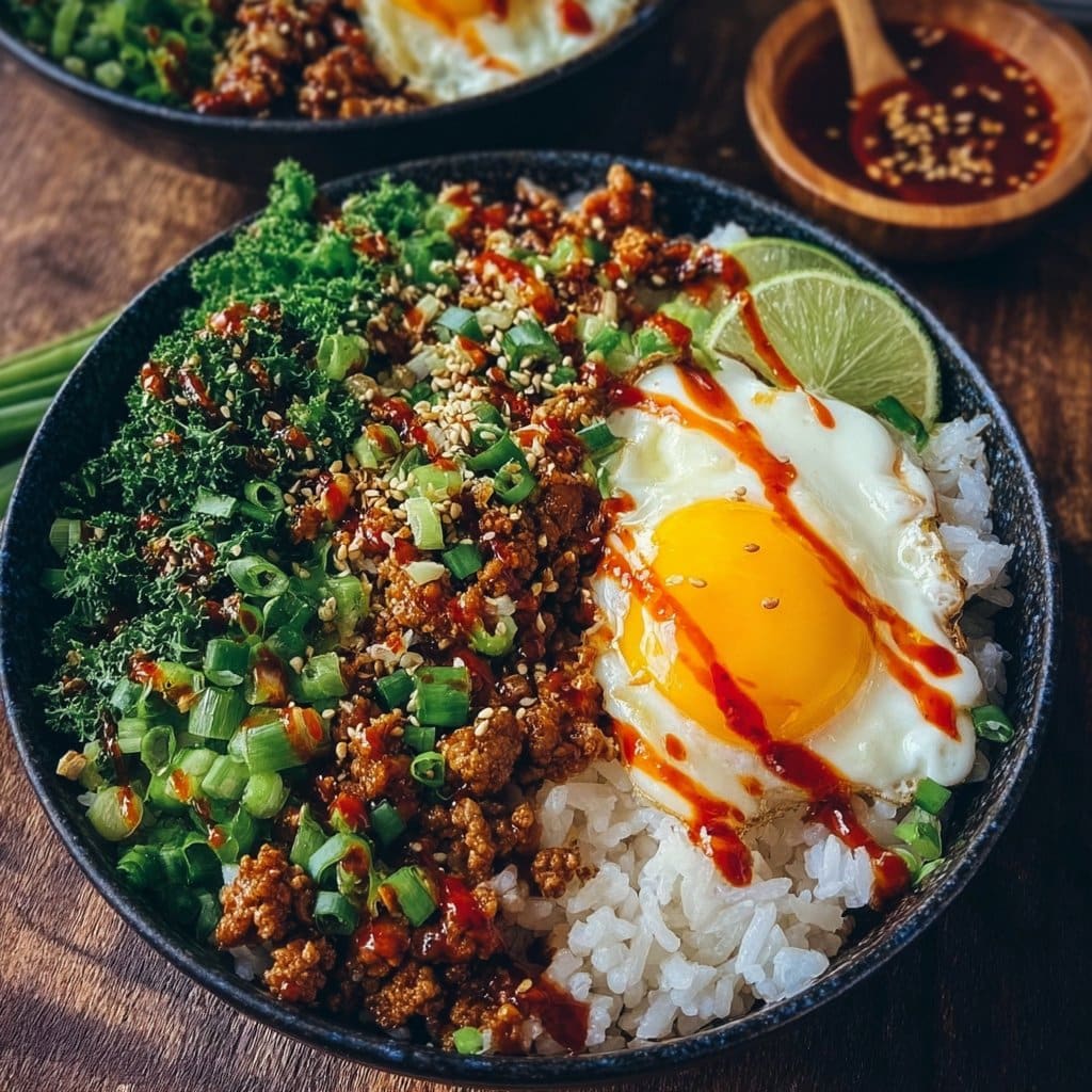 Bang Bang Ground Turkey Rice Bowls