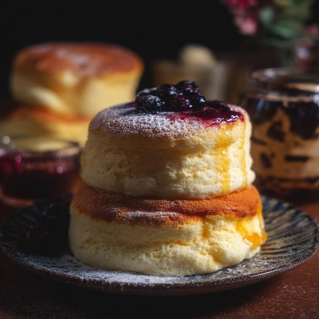 Fluffy Japanese Soufflé Pancakes