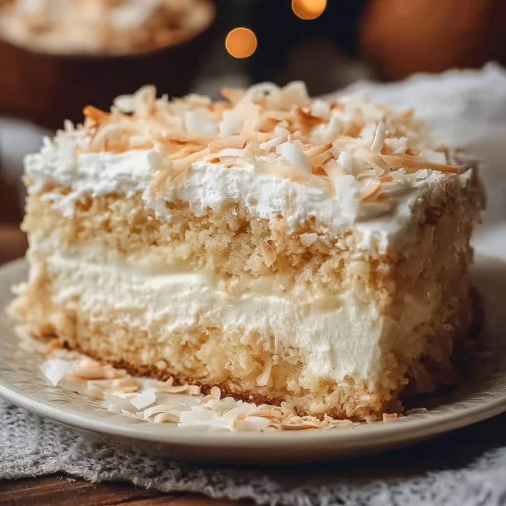 No-Bake Coconut Cake