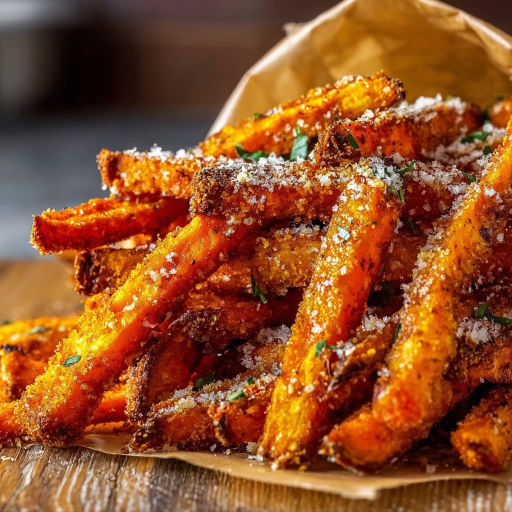 Cajun Parmesan Sweet Potato Fries