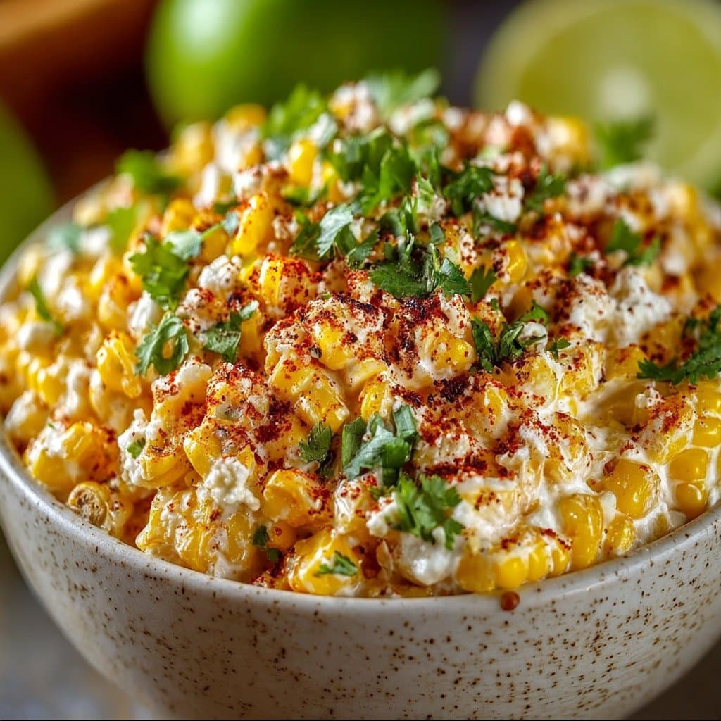 Creamy Mexican Street Corn in a Cup (Esquites)