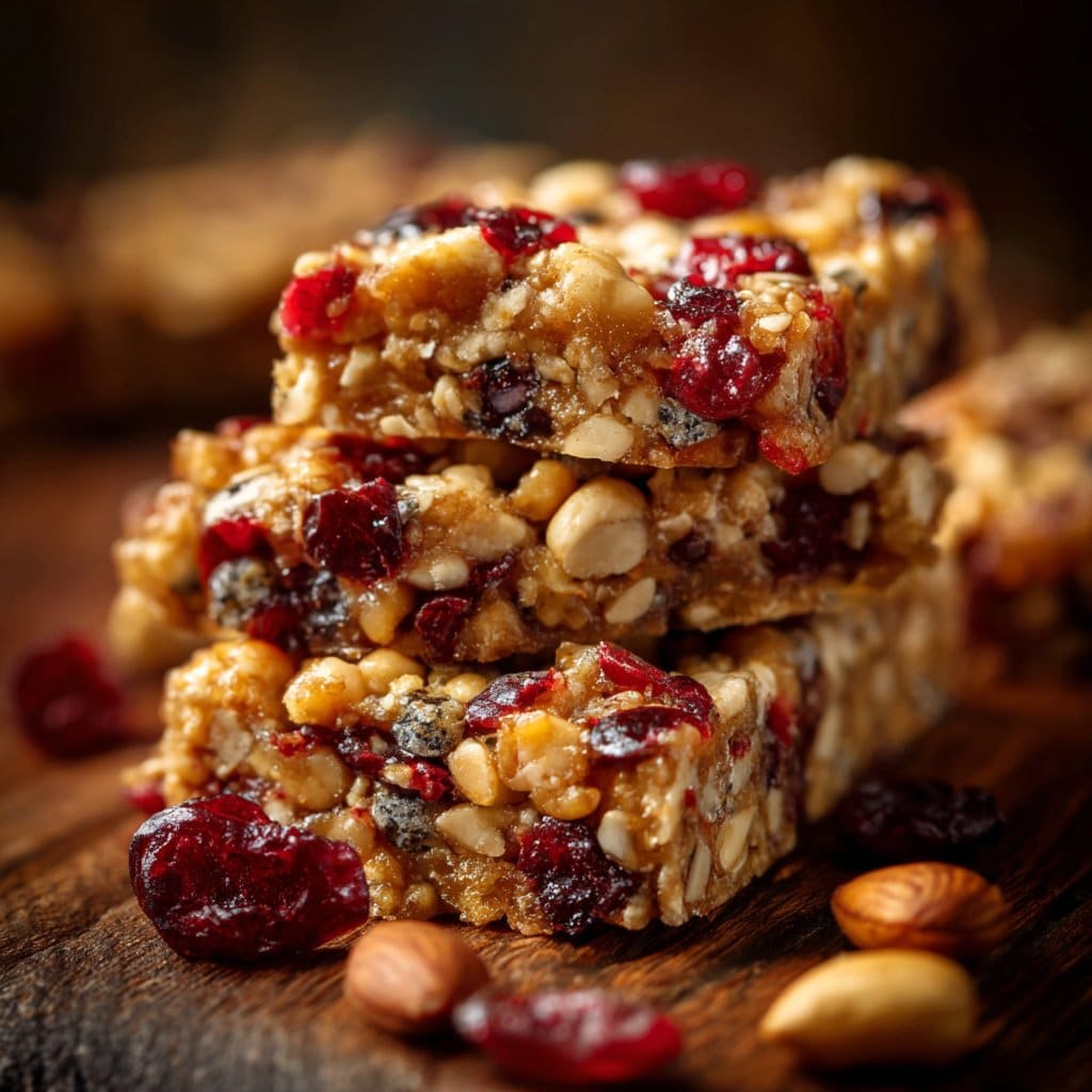 Cranberry Nut Granola Bars