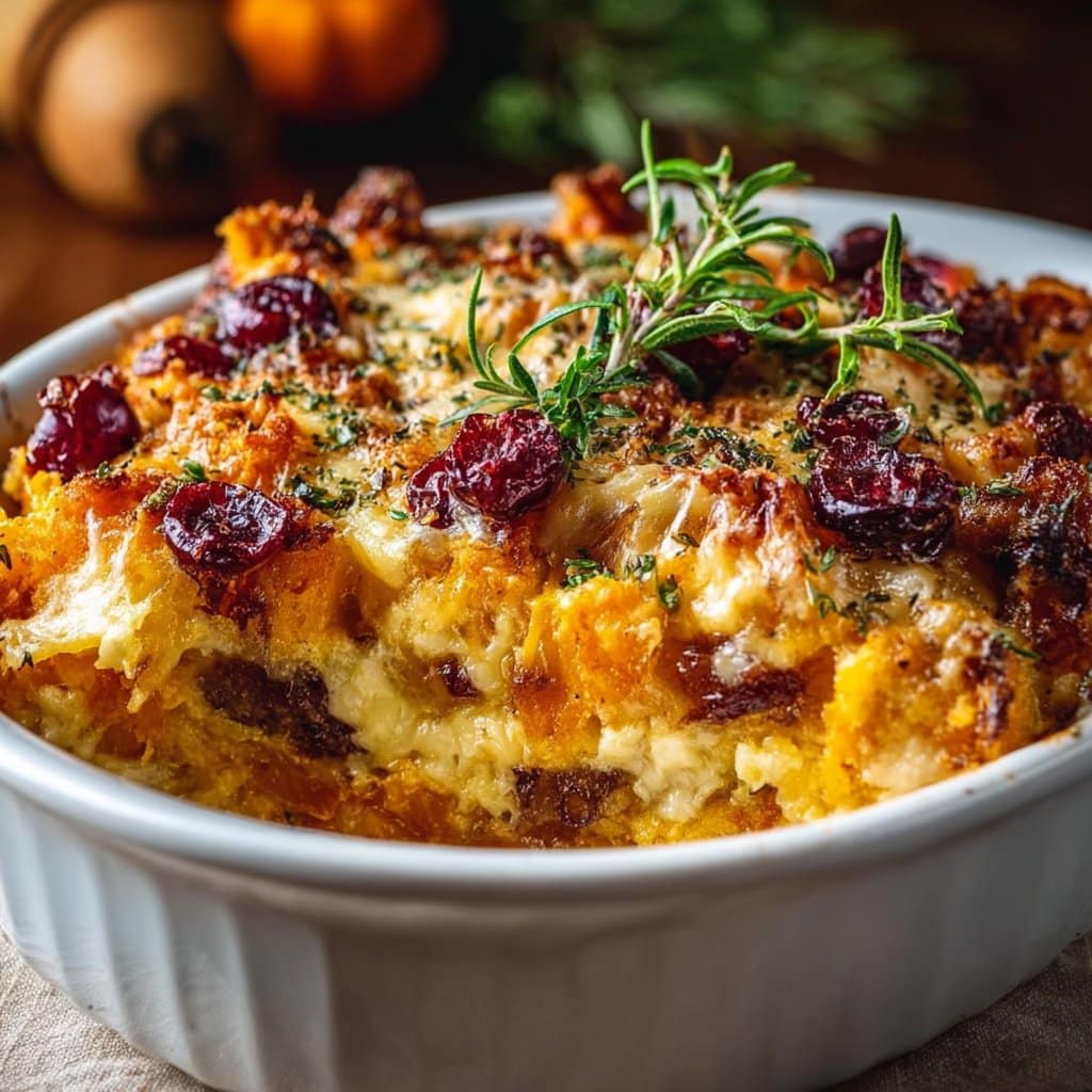 Pumpkin & Cranberry Gratin