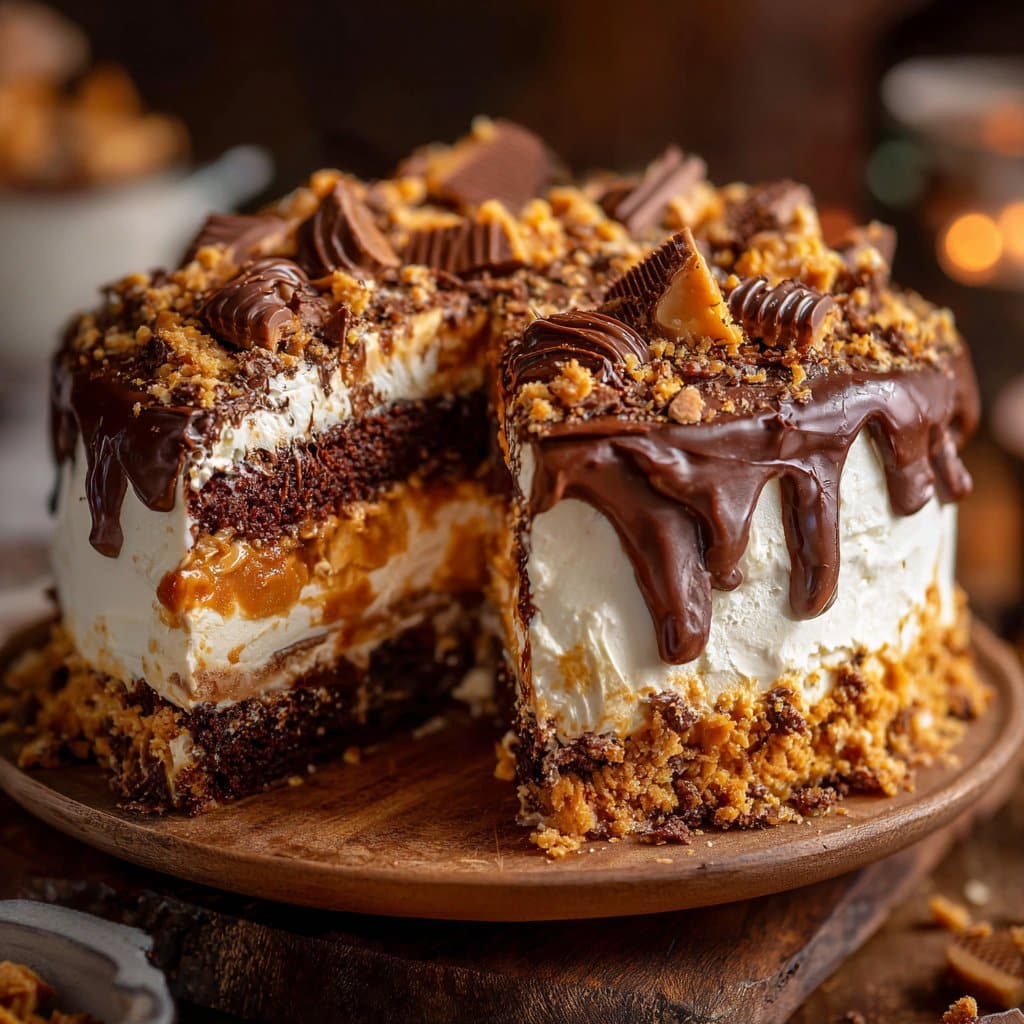 Butterfinger Bomb Cake