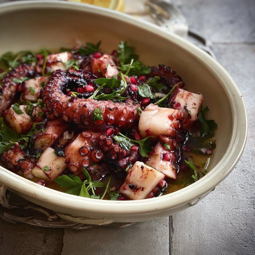 Marinated octopus – octopus salad
