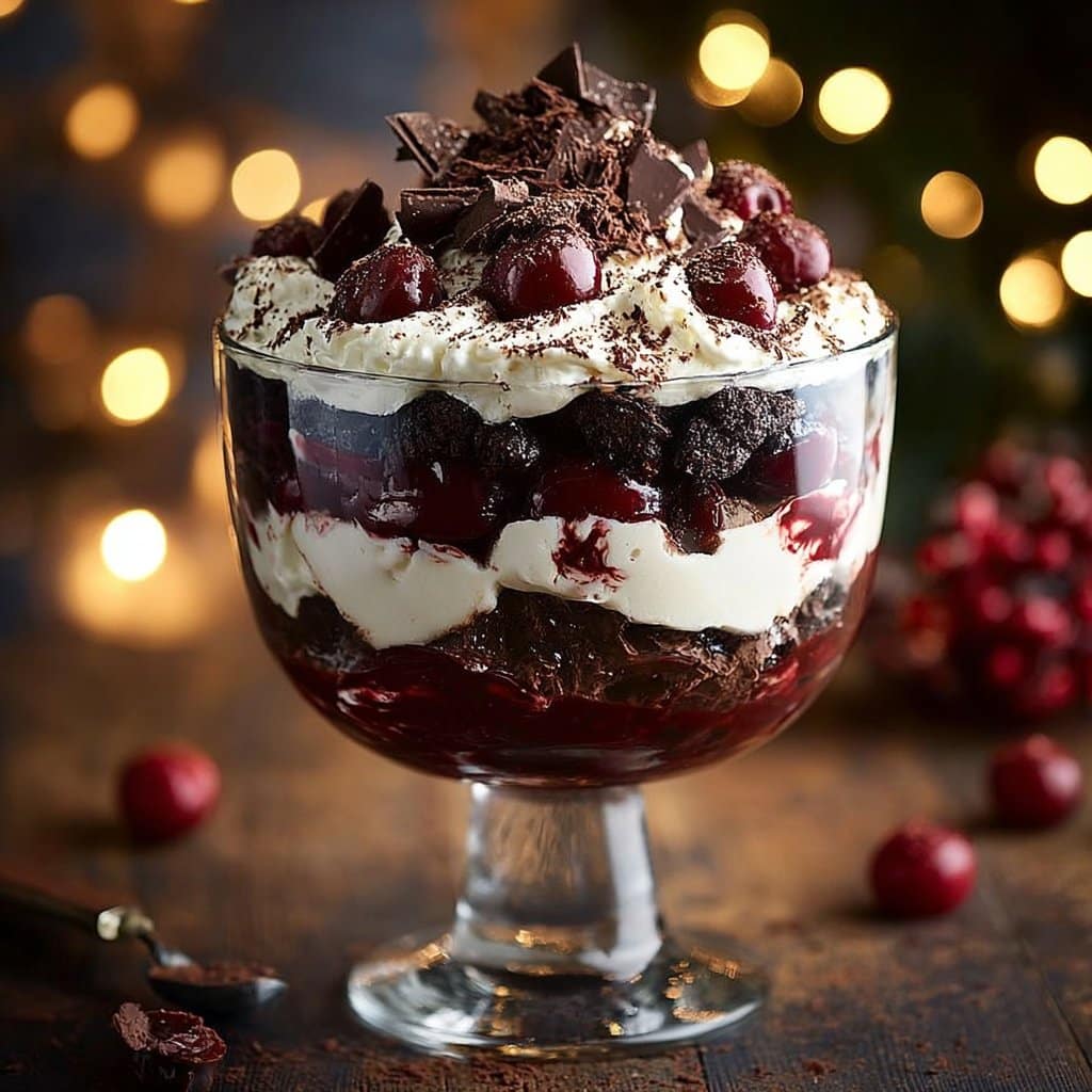 Festive Black Forest Trifle