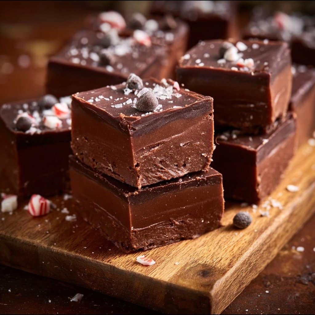 5 Minute Peppermint Fudge