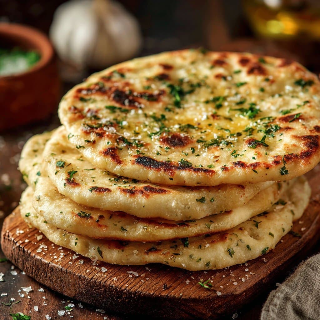 Easy Garlic and Butter Flatbread