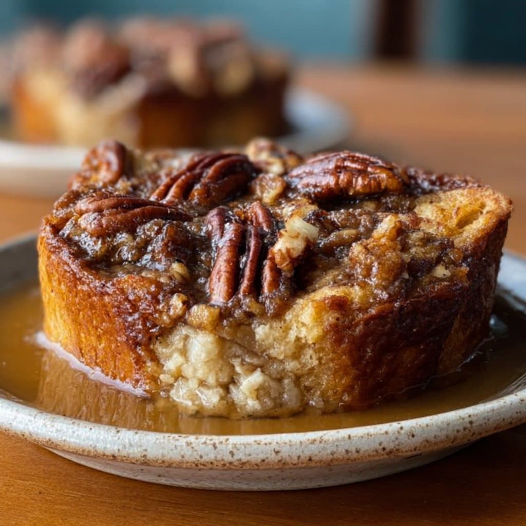 Indulgent Pecan Pie Bread Pudding Recipe
