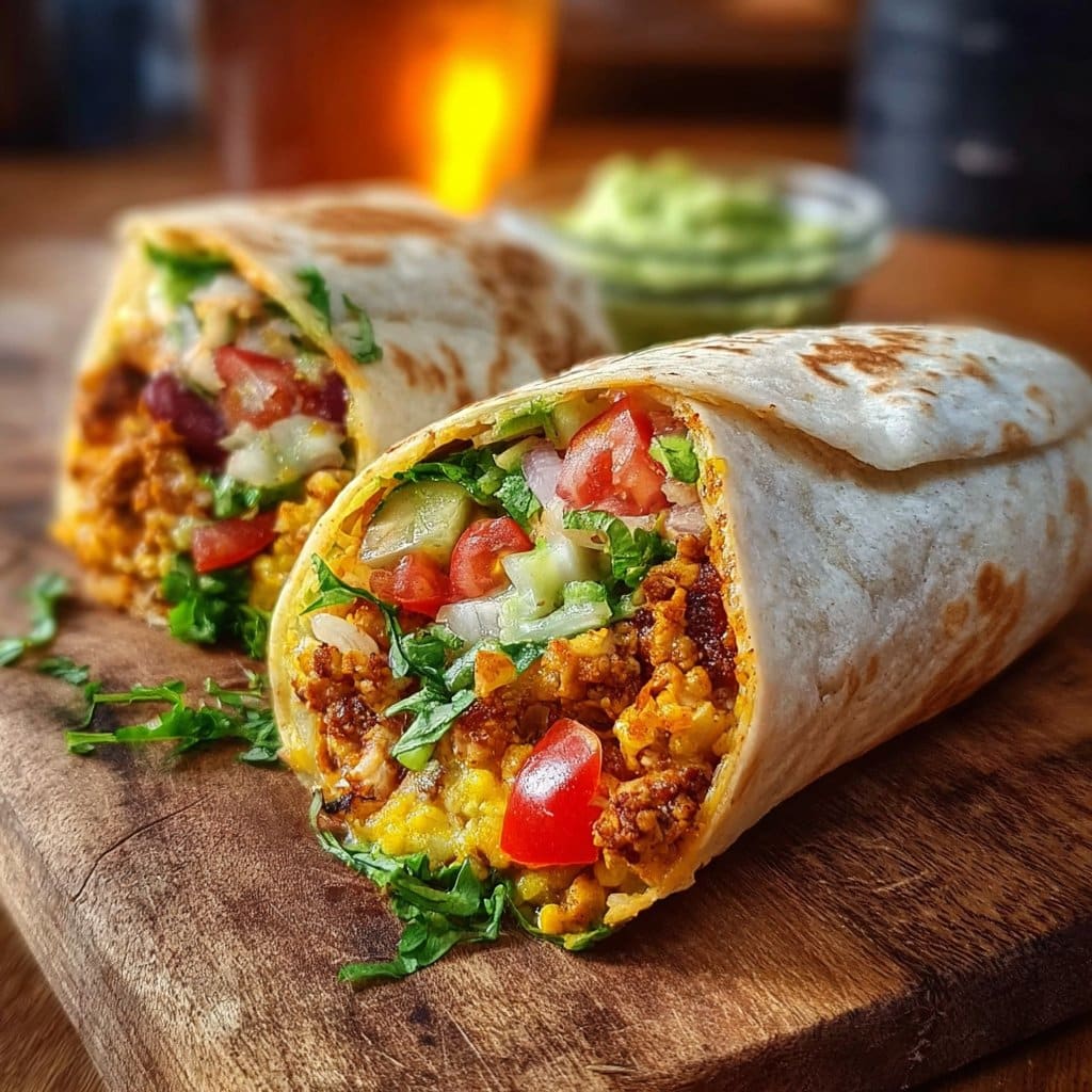 10-Minute Vegan Burrito Wraps