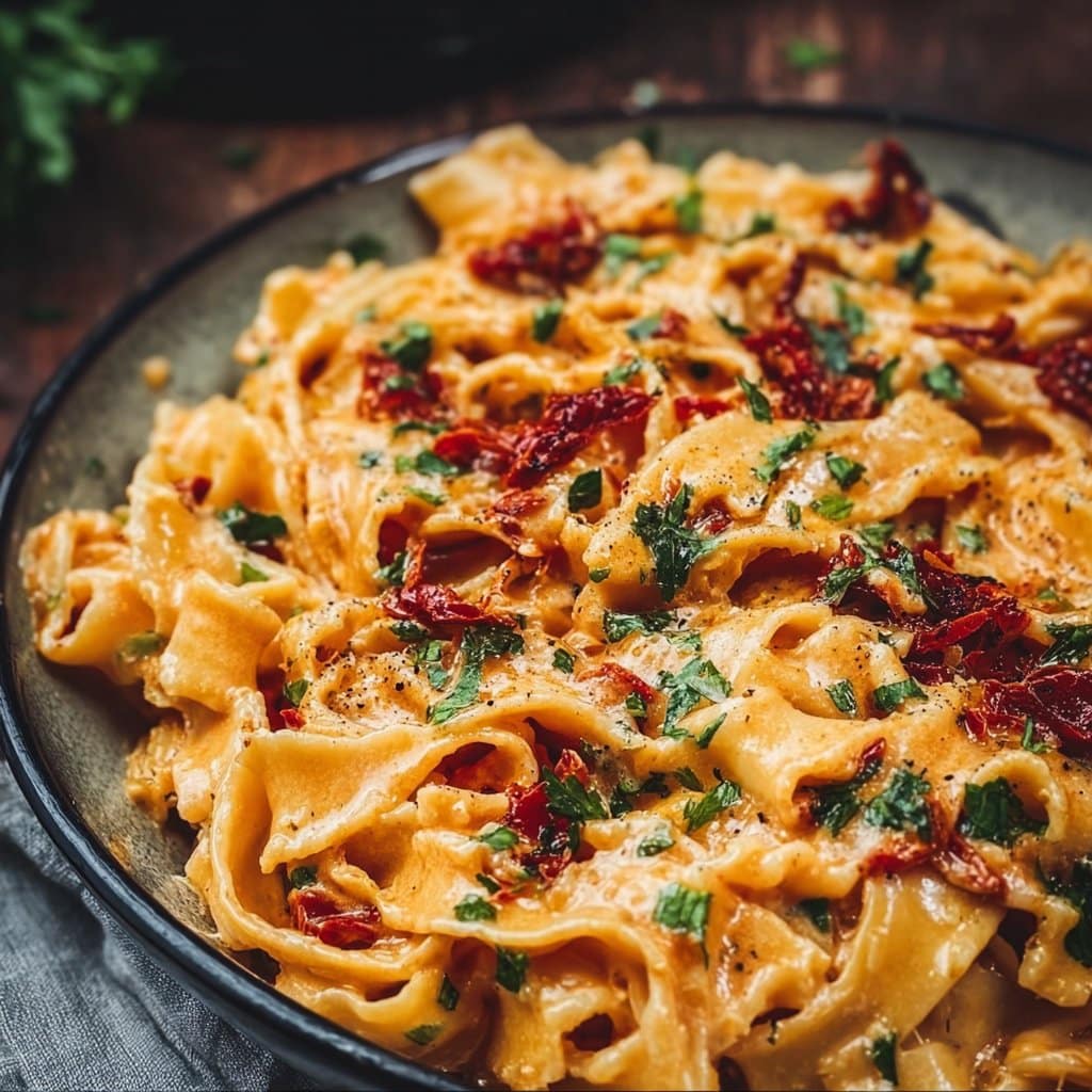 Creamy Vegan Sun-Dried Tomato Pasta