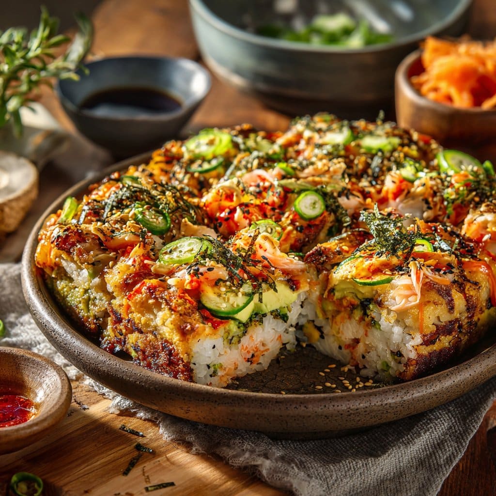 Deconstructed California Roll Sushi Bake
