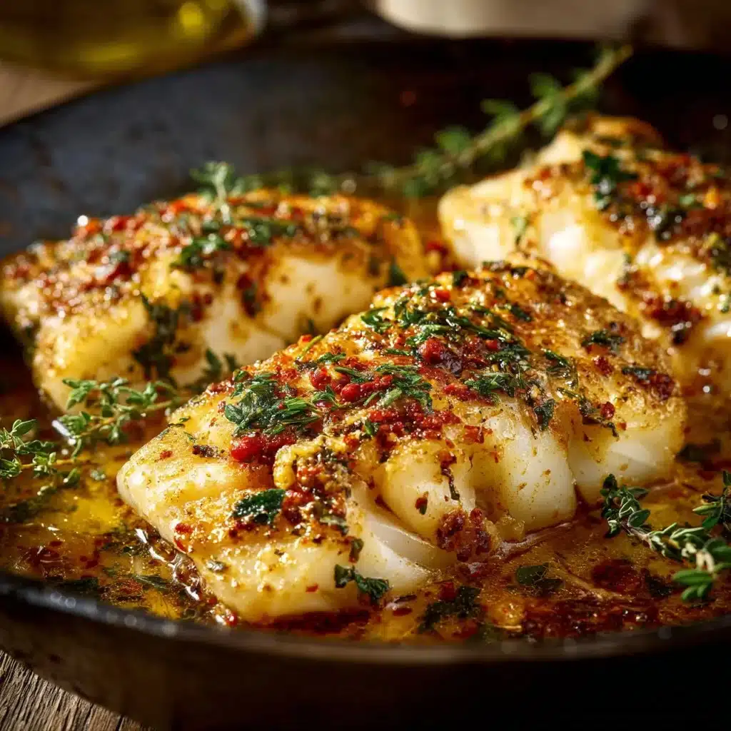 Baked Old Bay Garlic Butter Cod