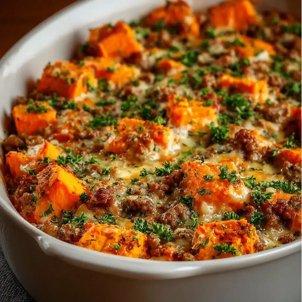 Ground Turkey Sweet Potato Bake