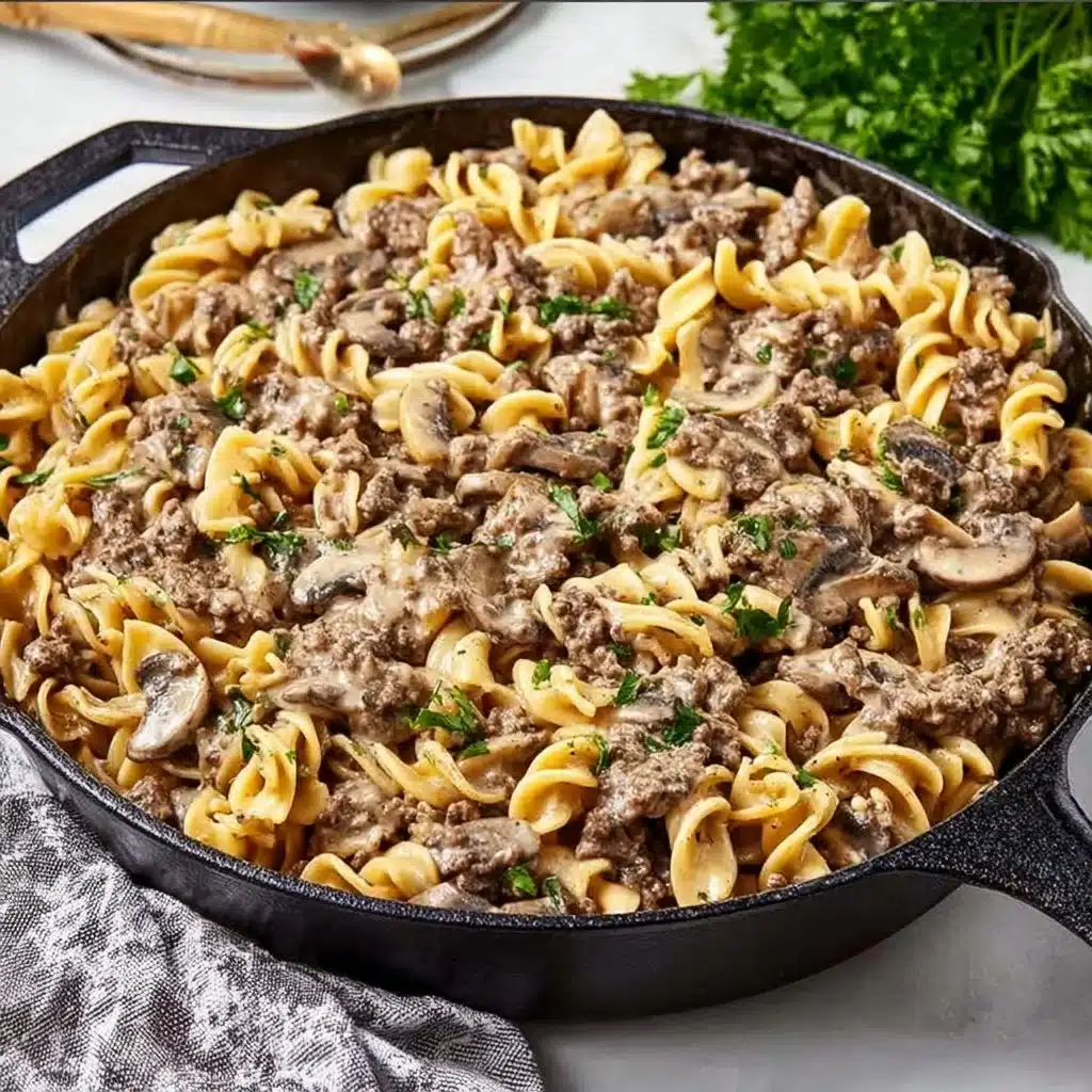 Easy Ground Beef Stroganoff