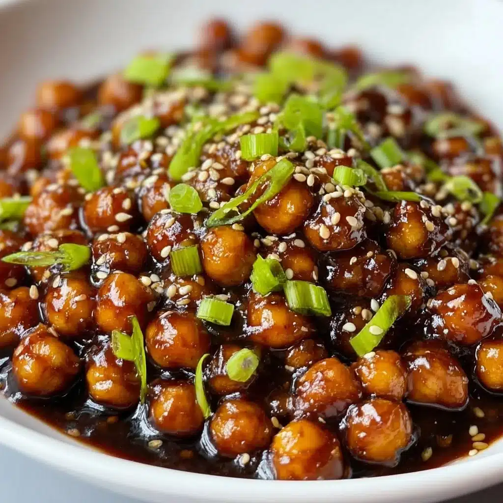 Irresistible Vegan Sticky Sesame Chickpeas