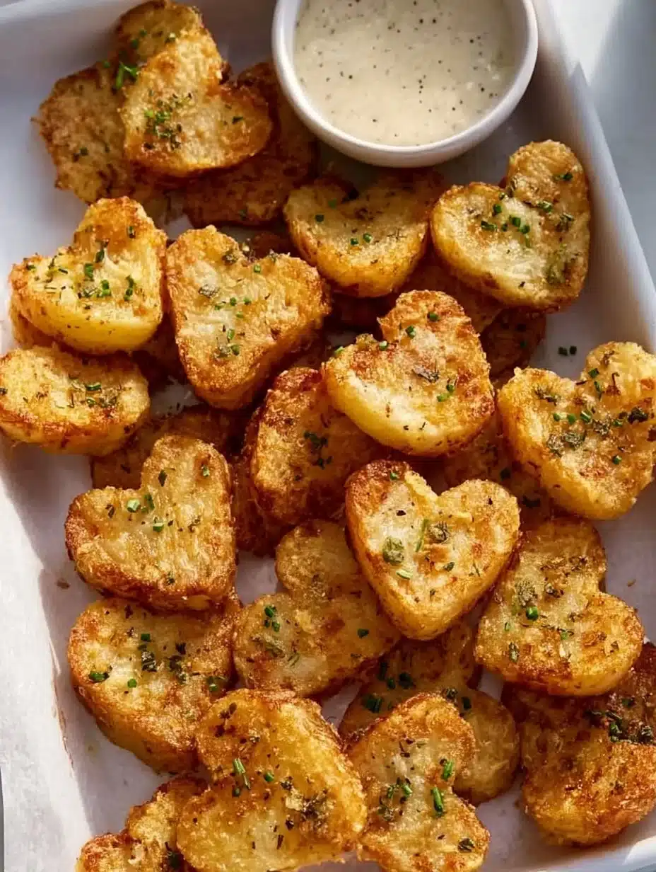 Valentine's Day Air Fryer Heart-shaped Potatoes