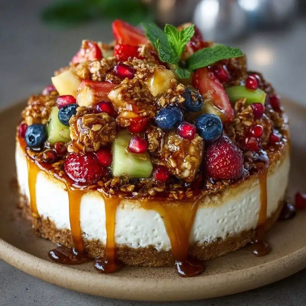 Caramel Crunch Cheesecake Fruit Salad