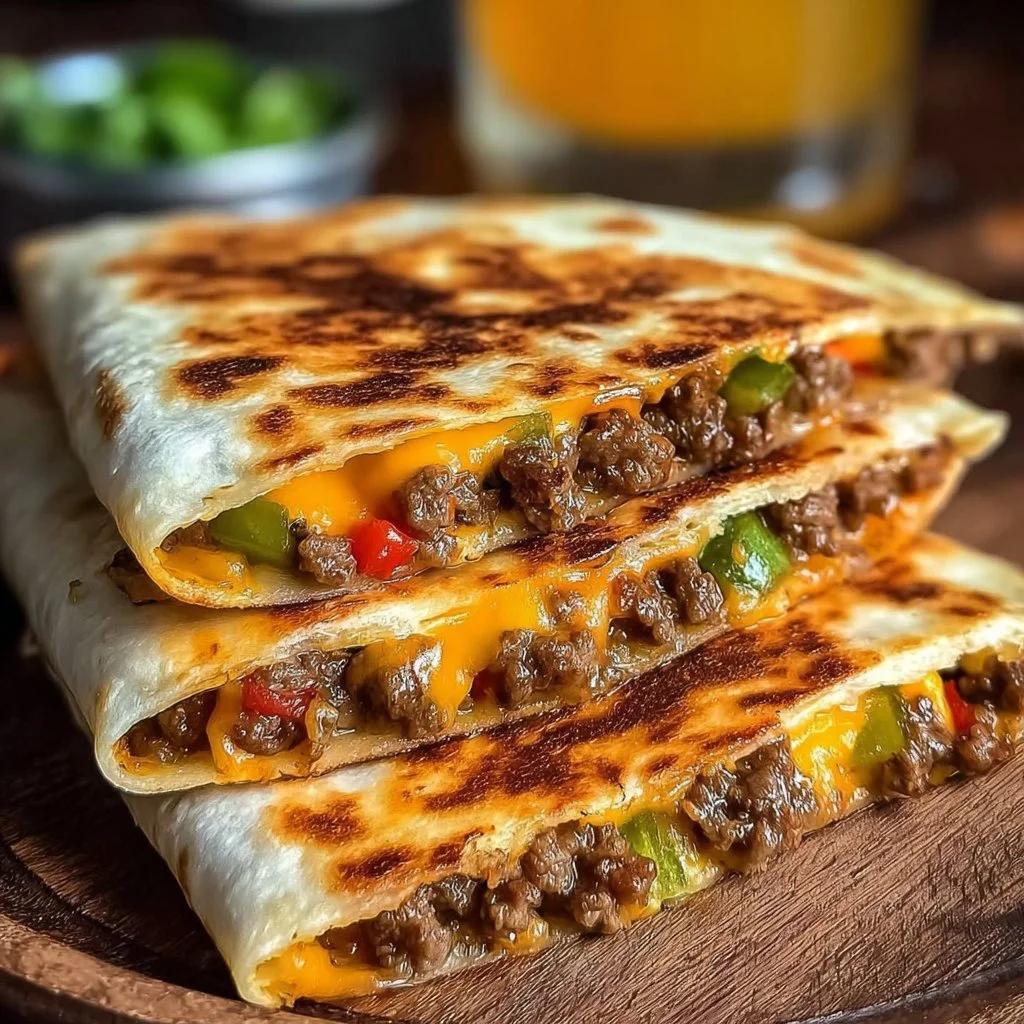 Cheeseburger Quesadilla