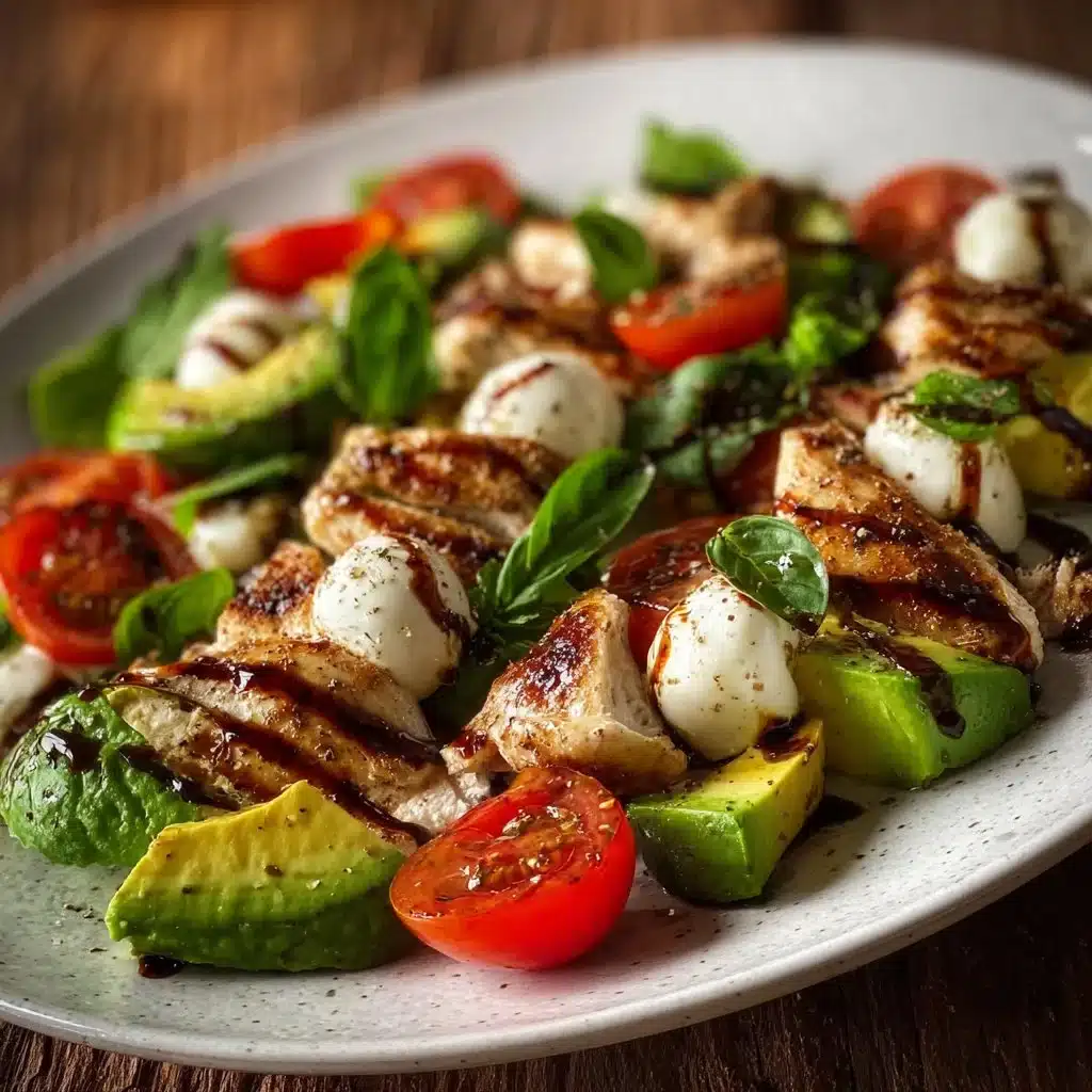 CHICKEN AVOCADO CAPRESE SALAD