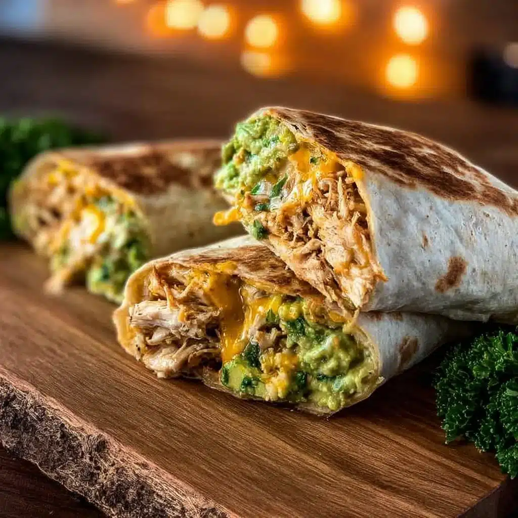 Chicken Avocado Ranch Burritos