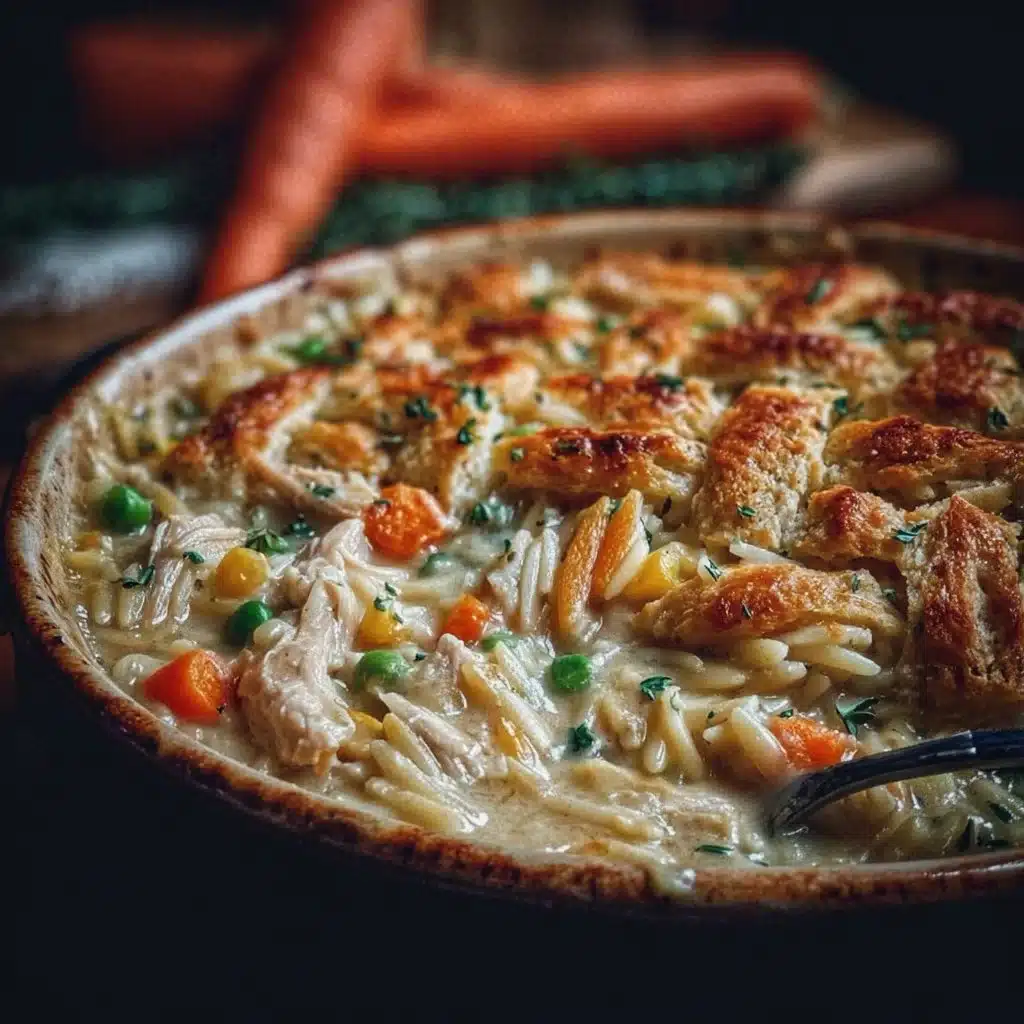 Cozy Chicken Pot Pie Orzo