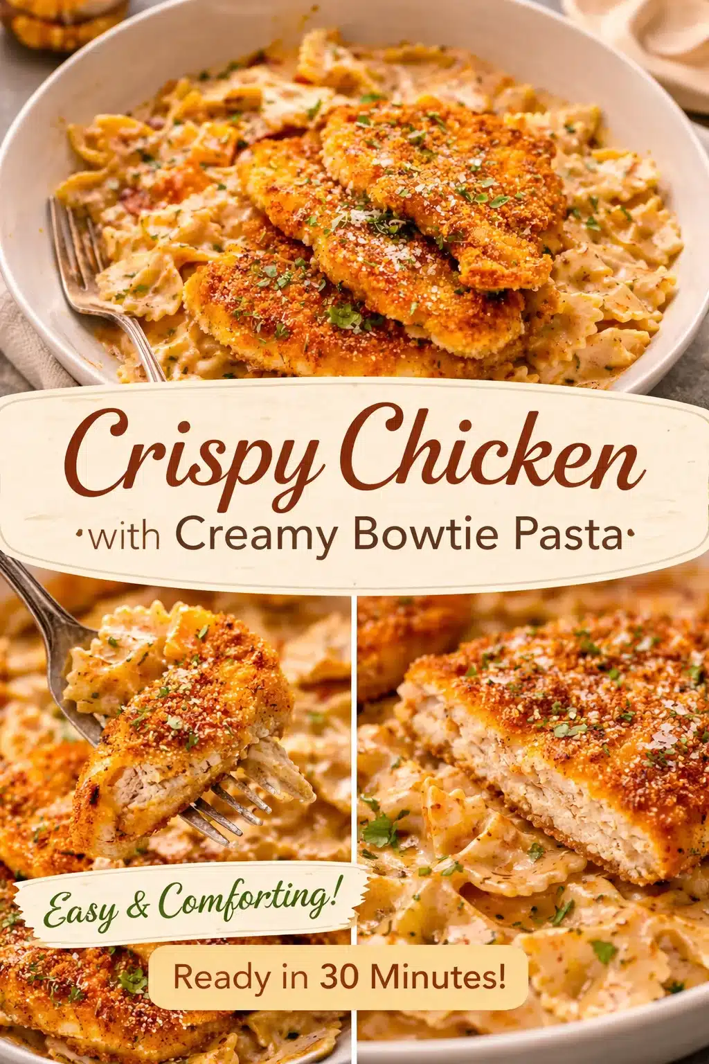 Cajun Chicken and Garlic Parmesan Linguine