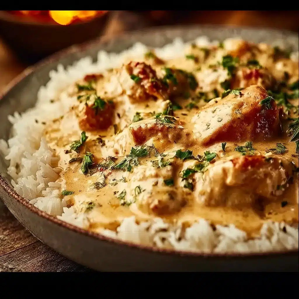Creamy Smothered Chicken and Rice