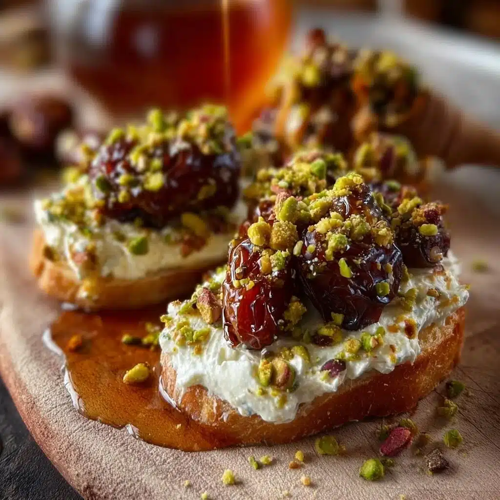 Dates Cream Cheese Pistachio Honey